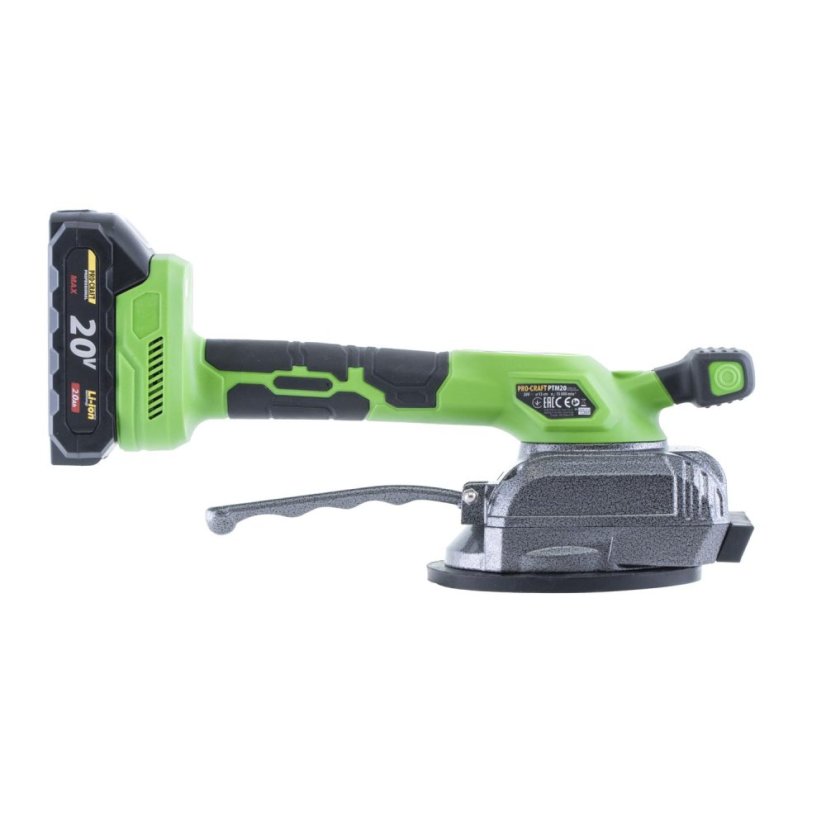 Procraft PTM20-1b-c vibrační přísavka na dlažbu 130mm 20 V 1x2Ah