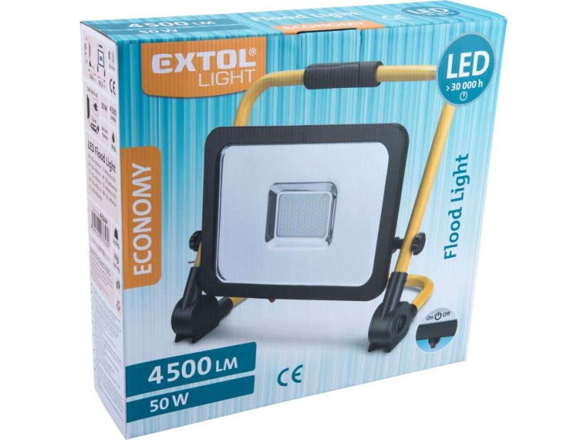 EXTOL LIGHT 43244 reflektor LED, 4500lm, se stojanem