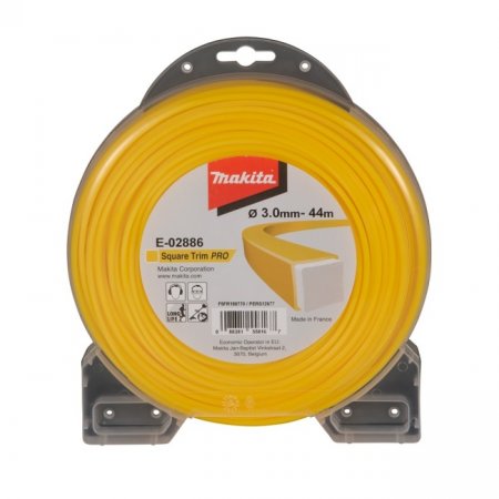 Makita E-02886 struna nylonová Pro 3,0mm, 44m, žlutá, hranatá = old369224803