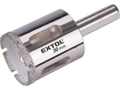 EXTOL PREMIUM 8801987 korunka vykružovací diamantová na sklo a keramiku, O 30mm