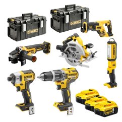 Dewalt DCK623P3 sada aku nářadí DCD796+DCG405+DCS367+DCS570+DCF887+DCL050 18V 3x5Ah