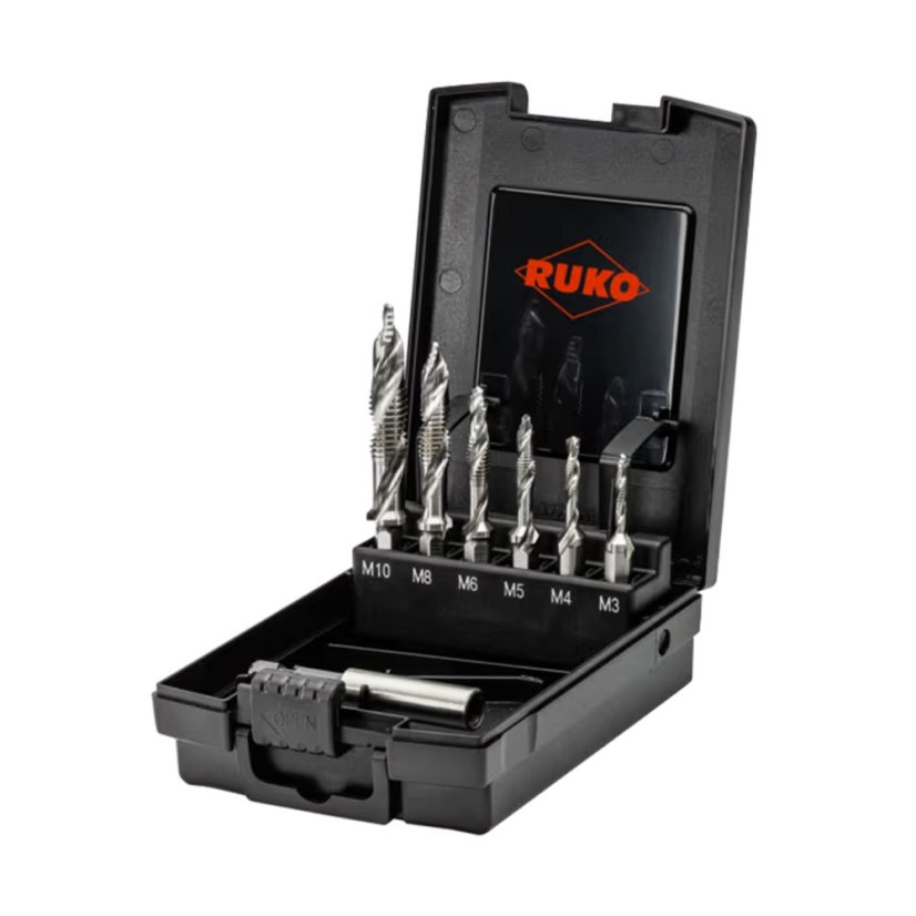 RUKO RU270620RO sada kombinovaných závitníků FLOWSTEP HSS, M3-M10 6 dílů