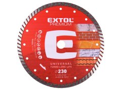 EXTOL PREMIUM 8803035 kotouč diamantový řezný TURBO PLUS - suché i mokré řezání, O 230x22,2x3mm