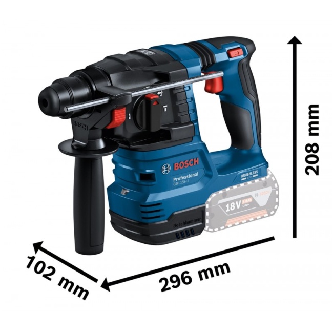 Bosch aku sada nářadí 18 V GSR 18V-65 + GWS 18V-8 + GBH 18V-22  2x5Ah 0615A5009G