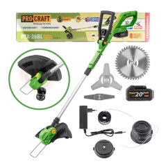 Procraft PTA-26BL aku vyžínač 300 mm 20 V 1x 3Ah