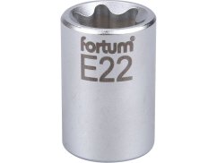 FORTUM 4700704 hlavice nástrčná vnitřní TORX 1/2", E 22, L 38mm