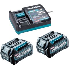 Makita 191J81-6 sada Li-ion XGT 40V 2x akumulátor BL4025 + nabíječka DC40RA