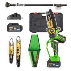 Procraft SPKA32LiP/EP2.0R sada aku ruční pilka s pouzdrem Procraft PKA32Li-P a prodlužovací nástavec EP2.0R 20 V 1x4Ah