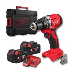 Milwaukee M18 BLPDRC-502C aku příklepová vrtačka 2x5Ah 4933492826