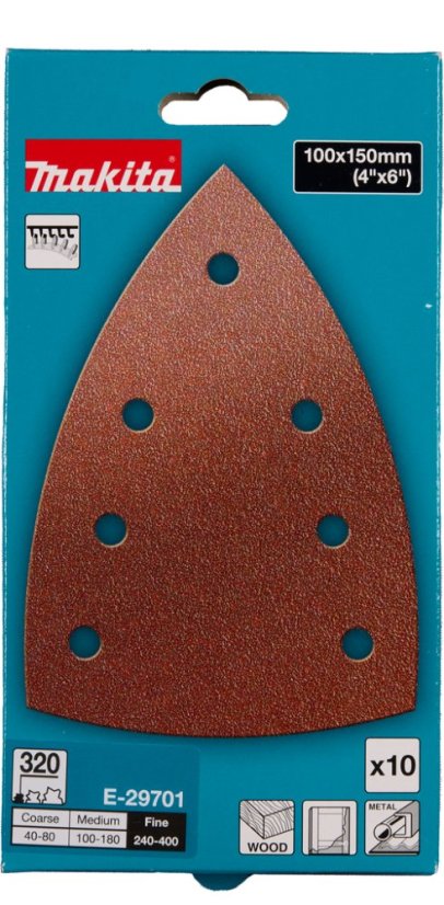Makita E-29701 papír brusný 100x150mm A240 10ks