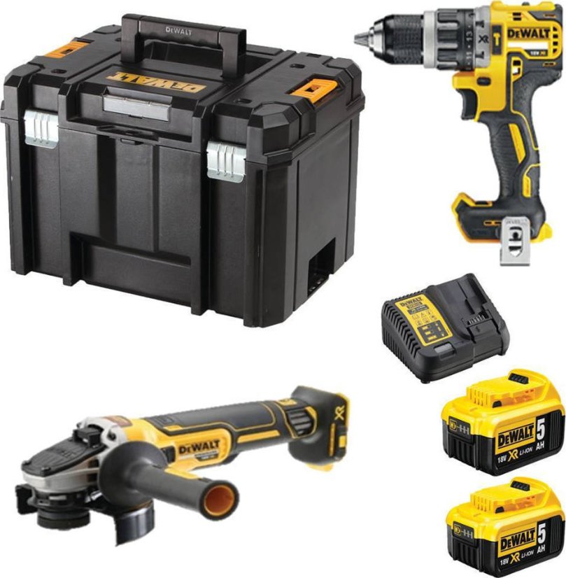 Dewalt DCK2080P2T sada aku nářadí 18V 5,0 Ah