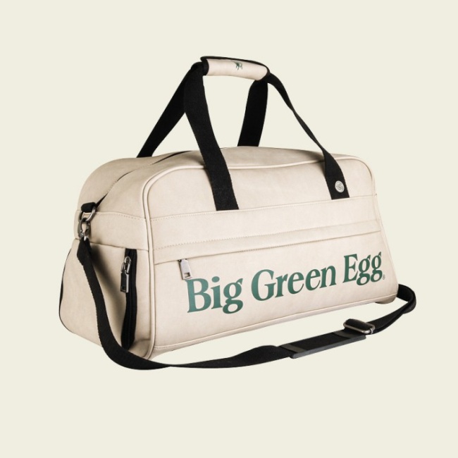 Big Green Egg retro sportovní taška béžová