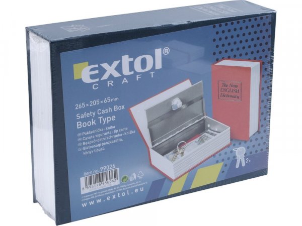 EXTOL CRAFT 99026 schránka bezpečnostní - knížka, 265x205x65mm