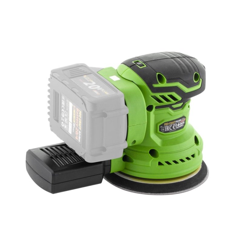 Procraft SPX20BLbb/ST24/BG500 aku sada nářadí PX20BL aku excentrická bruska 125 mm + ST24 aku přímočará pila + taška BG500 20 V 2x4 Ah