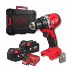Milwaukee M18 BLPDRC-502C aku příklepová vrtačka 2x5Ah 4933492826