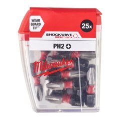 Milwaukee PH2x25 mm šroubovací bit Shockwave Impact Duty 25 ks 4932430853