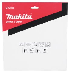 Makita D-77322 kotouč pilový dřevo MAKBLADEplus 260x2.6x30mm 40Z