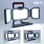 Solight WM-50W-RE LED reflektor 50W, přenosný, nabíjecí, 5000lm, oranžovo-černý
