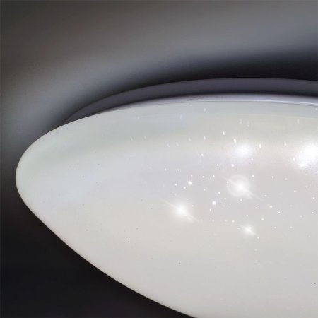 Solight WO763 LED stropní světlo Star, kulaté, 24W,1440lm, dálkové ovládání, 37cm