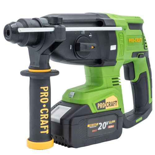 Procraft PHA40bb aku kombinované kladivo SDS-plus 20 V 2,6 J (bez baterie a nabíječky)