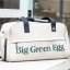 Big Green Egg retro sportovní taška béžová
