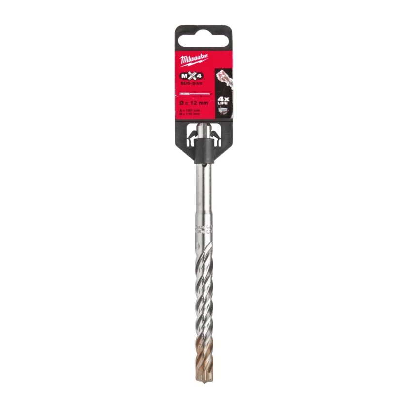 Milwaukee 12x110x160mm vrták SDS-Plus čtyřbřit MX4 4932352031