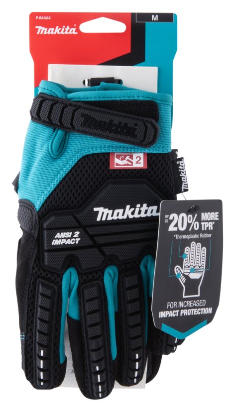 Makita P-84464 rukavice pracovní antivibrační, impact, velikost M/8