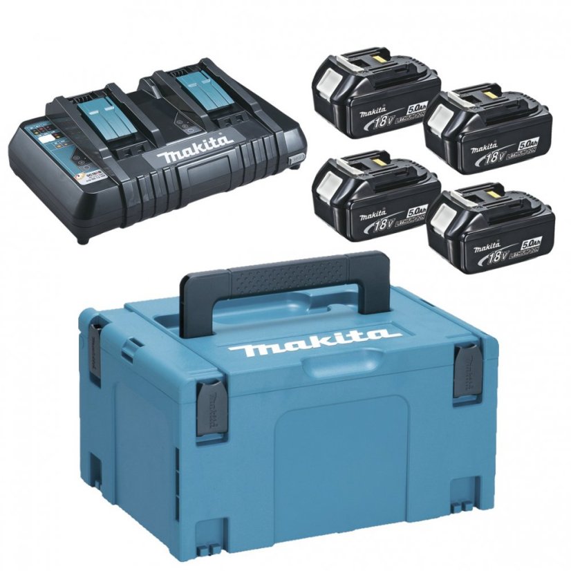 Makita 197626-8 sada 4xBL1850B + nabíječka DC18RD + systainer Makita 197626-8 sada 4xBL1850B + nabíječka DC18RD + systainer