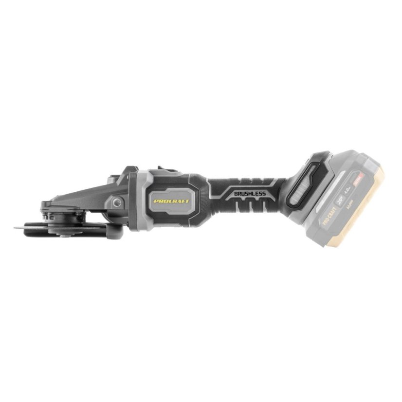 Procraft Industrial AG125Cbb aku úhlová bruska 125mm s plochou hlavou 20 V bez aku