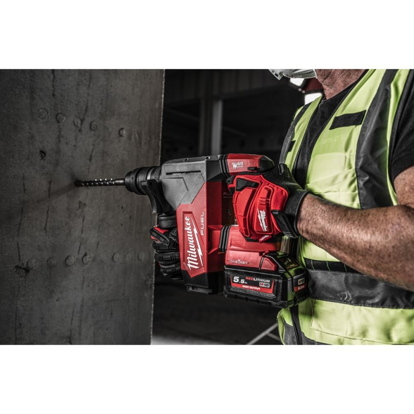 Milwaukee M18 ONEFHPX-0 ONE-KEY™ ak u kombinované 4 režimové kladivo 32 mm SDS-PLUS se sklíčidlem FIXTEC™ bez aku 4933478885