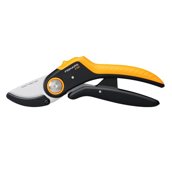 Fiskars 1057171 Nůžky zahradní PowerLever Plus (P741), jednočepelové