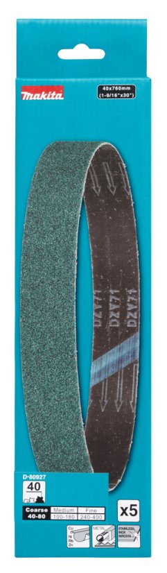 Makita D-80927 brusný pás 40x760mm Z40 5 ks