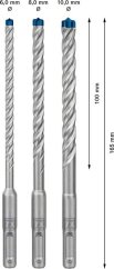 Bosch sada vrtáků do kladiv EXPERT SDS plus-7X, 6/8/10 mm 3ks