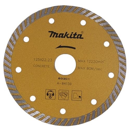 Makita A-84159 kotouč diamantový Turbo 125mm Makita A-84159 kotouč diamantový Turbo 125mm
