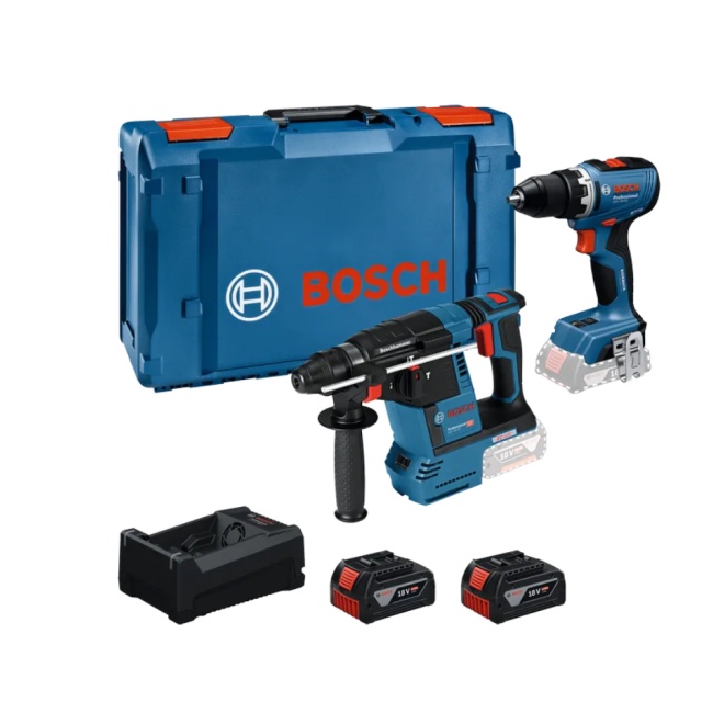 Bosch aku sada nářadí  18 V GSR 18V-65 + GBH 18V-26  2x5Ah 0615A500E4