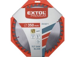 EXTOL PREMIUM 8803251 kotouč pilový s SK plátky, O 350x3,3x30mm, 40T