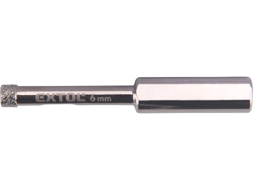 EXTOL PREMIUM 8801977 korunka vykružovací diamantová na sklo a keramiku, O 6mm