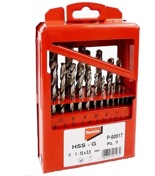 Makita P-60517 sada vrtáků do kovu HSS-G 19ks Makita P-60517 sada vrtáků do kovu HSS-G 19ks