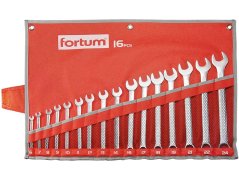 FORTUM 4730201 klíče očkoploché, sada 16ks, 6-24mm