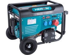 HERON 8896420 elektrocentrála benzínová 15HP/6,8kW/8,5kVA (400V), 5,5kW (230V)