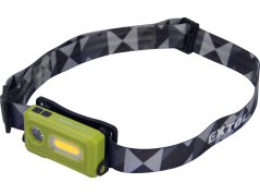 EXTOL LIGHT 43184 čelovka 140lm, USB nabíjení, LED+COB LED