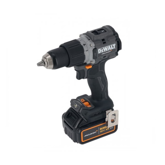 Dewalt DCD85MP2T aku příklepová vrtačka edice McLaren 18V 2x5Ah