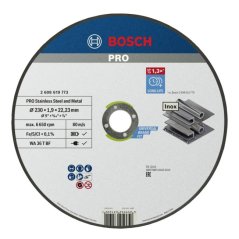 Bosch 230x1,9mm řezný kotouč pro Stainless Steel and Metal rovný 2608619773