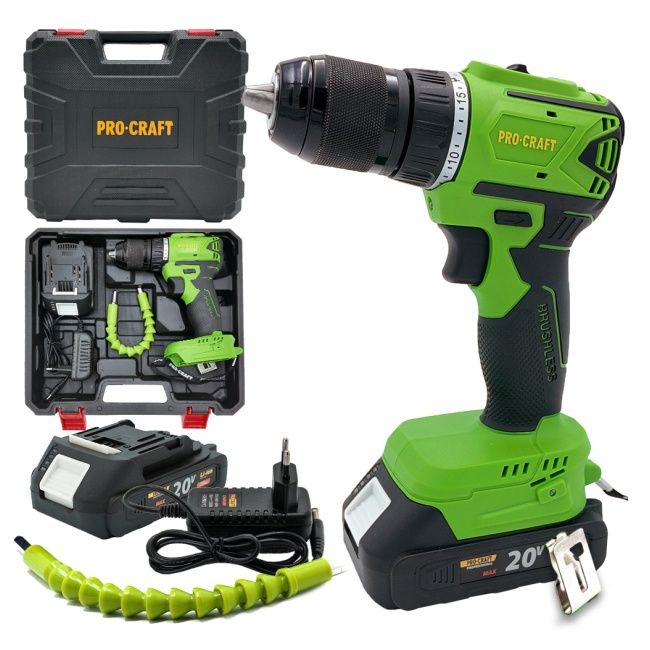 Procraft PA18LiN aku šroubovák 20V 1x 2Ah