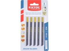 EXTOL PREMIUM 8805505 plátky do přímočaré pily 5ks, 75x2,5mm, HCS