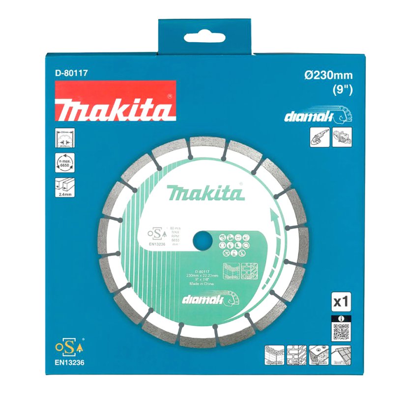 Makita D-80117 230x22.23mm kotouč řezný diamantový segmentový