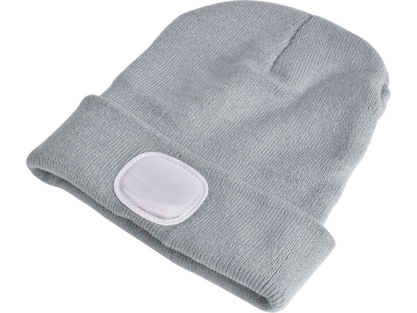 EXTOL LIGHT 43195 čepice s čelovkou 4x45lm, USB nabíjení, šedá, univerzální velikost