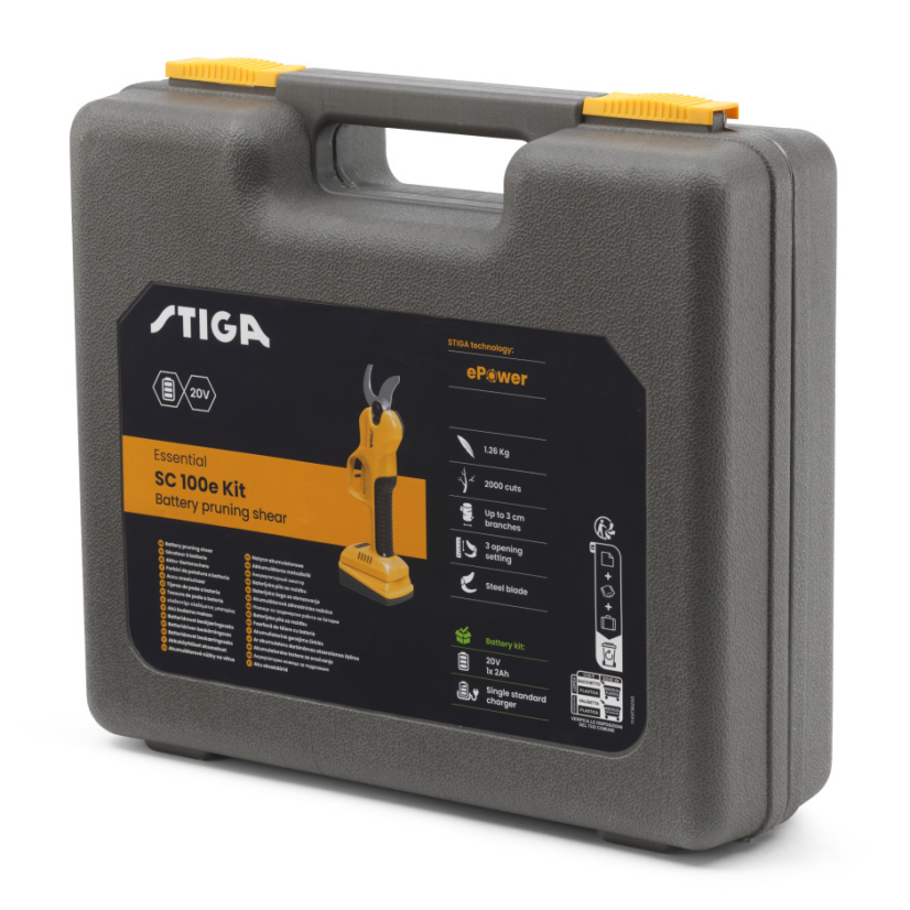 Stiga 257022001/ST1 SC 100e Kit Akumulátorové nůžky na větve 20V