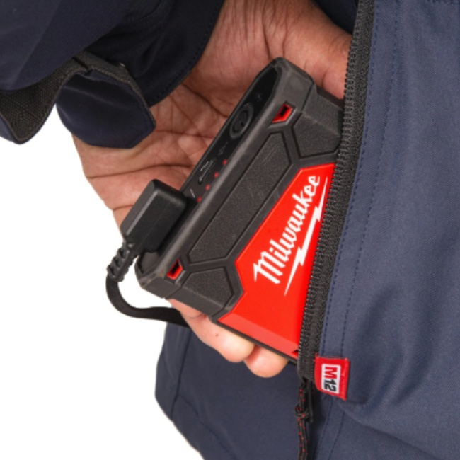 Milwaukee M12 HSJBLU-0 HEXON košilová bunda modrá vel.L bez aku 4932500682