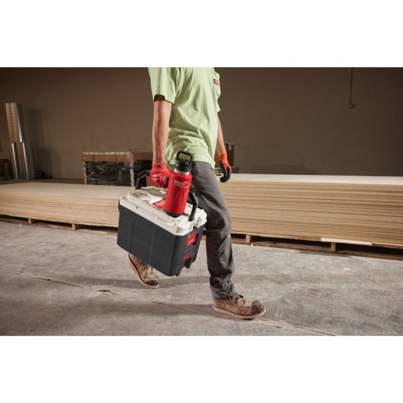 Milwaukee láhev s víčkem 1065 ml červená Packout™ 4932493467